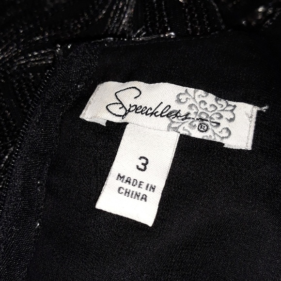Speechless sparkly silver black dress Size 3 - Picture 6 of 6